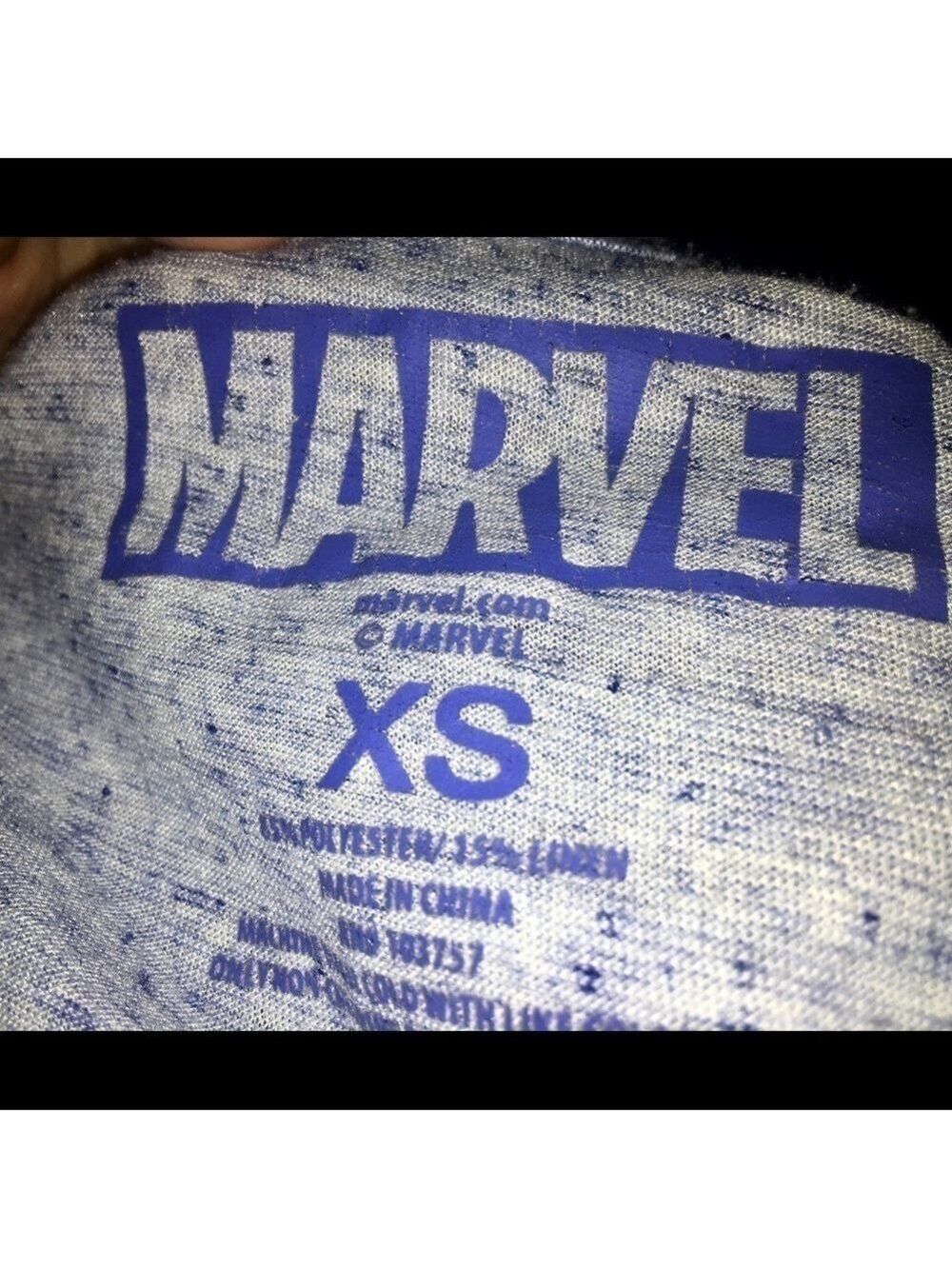 Marvel Captain America Blue Graphic Burnout Tee - Picture 7 of 7